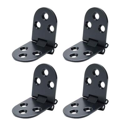 China Durable Gemel Black Hardware Furniture Small Zinc Alloy Sideboard Hinges Folding Hidden Door Hinges for sale