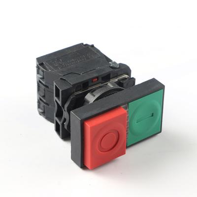 China Plastic XB5 Series Double Square LED Push Button Switch With Light for sale