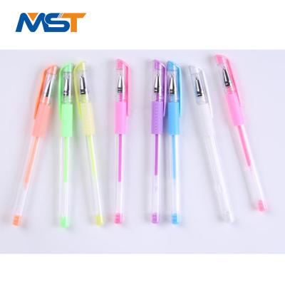 China Office Stationery Amazon Spot Wholesale 24 Glitter Gel Pens Painting Creative Multicolor Neutral Advertising Color Pen Stationery Watercolor Pen for sale