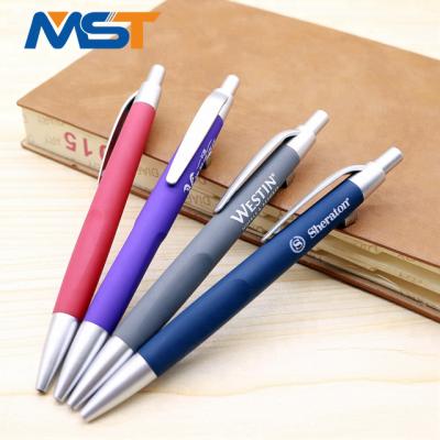 China Pen Factory promotional supply high quality rubber-coated plastic brand marketing customized pen for sale