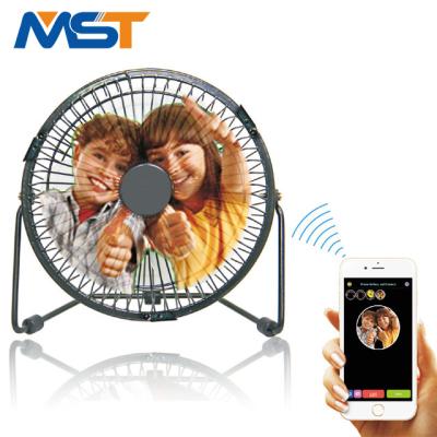 China Hotel Factory Supply Colorful Changing APP LED Fan DIY Wireless Real Time Images Display for sale