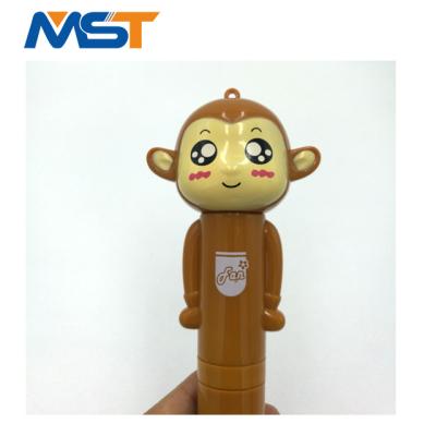 China Pen Factory Supply Promotional High Quality Monkey Fan Shape Custom Pen For Supermarket for sale