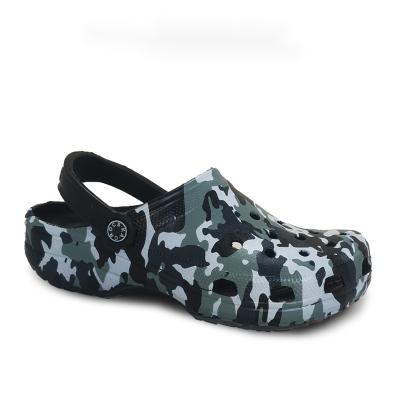 China 2020 Latest Printing Men's Clogs Customized Anti-slippery With Holes Drop Shipping Men's Garden Clog Shoes Slippers Quick Drying Sandals for sale