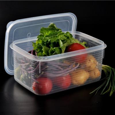 China Various Sizes Sustainable Vegetable Fruit Storage Plastic Food Container Storage Box Food Storage Container for sale