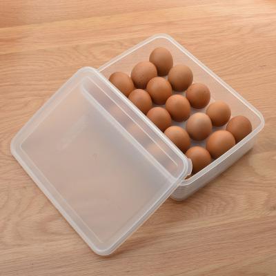 China Custom Viable Transparent Storage Box Plastic Egg Refrigerator Egg Storage Chicken Egg Box Plastic Storage Box for sale