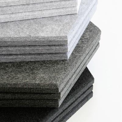 China Modern Wholesale PET felt panels sound absorbing recycled 100% polyester fiber acoustic panel building walls for interior deco for sale