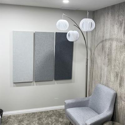 China Modern 100% PET recycled material panel board sound diffuser office acoustic partition wall ceiling panels for decoration for sale