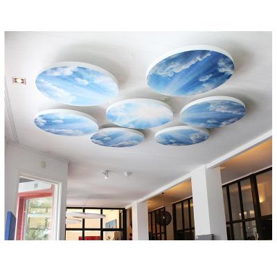 China Modern Flame retardant tesing A rated noise reduce absorbing wall ceiling 100% pet acoustic art panels board supplier for sale