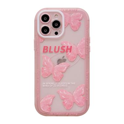 China Shockproof phone case for iphone xs for iphone 12 butterfly pro tpu cellphone case the new max phone case for sale