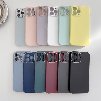 China Shockproof Phone Case For iPhone 11 12 Pro Tempered Glass 13 Shockproof Phone Case Max High Quality Matte Phone Case for sale