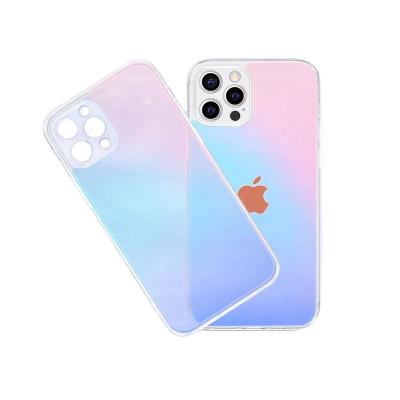 China High End Shockproof Gradient Phone Case Acrylic For iphone 13 pro max phone high quality case for iphone 11 pro max phone 12 matte case for sale