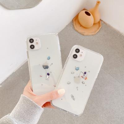 China High Quality Shockproof Creative Cartoon Sky Transparent Phone Case For iPhone xr Space Case For iPhone 11 Pro Max Case Phone Cover for sale