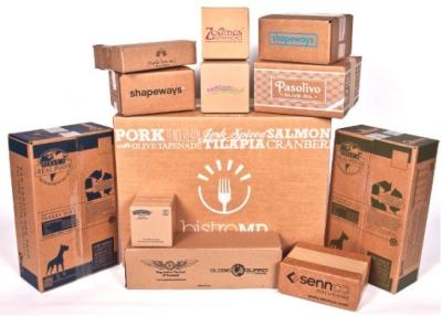 China Professional Custom Printed Corrugated Boxes , Colored Corrugated Mailing Boxes for sale