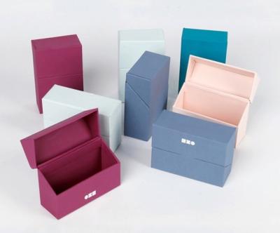 China Customized Coated Paper 250gsm Luxury Gift Boxes With Spot UV Logo , Touch Feeling Gift Packaging Box for sale