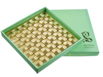 China Luxury Chocolate Color Packaging Gift Boxes , Top and Base Box With Window Package for sale