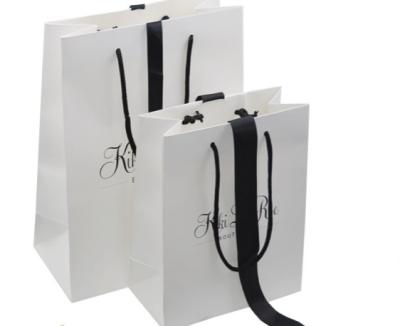 China Stylish C2s Paper Packaging Bags For Promotion, Printed Paper Hand Bag For Gift Packing for sale