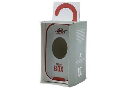 China Custom Paper Printed Packaging Boxes , Soft Facial Tissue Box Packaging With Window for sale