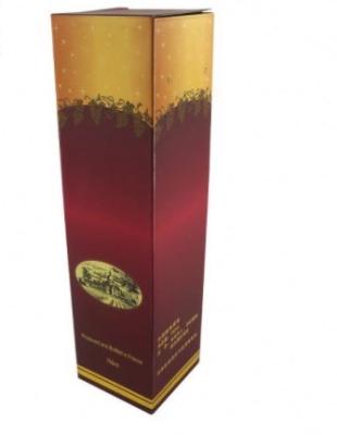 China Luxury Elegant Corrugated Window Gift Wine Storage Box Packaging for sale