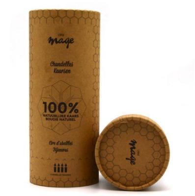 China Tall wine packaging printed eco-friendly round kraft tube box with custom printed for sale