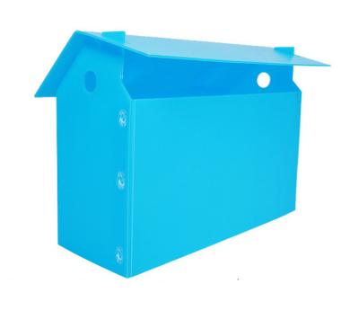 China Folding Corrugated Plastic Box Corflute plastic box pp corrugated foldable plastic file box for sale