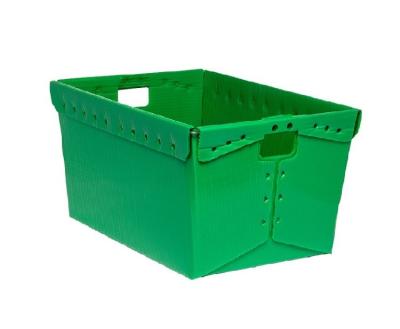 China Conductive Folding Corrugated Plastic Reusable Box Corrugated Plastic Box for Transport for sale