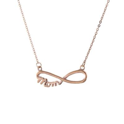 China European and American fashion necklace infinity necklace MOM choker jewelry 8 words women's mother's day necklace for sale