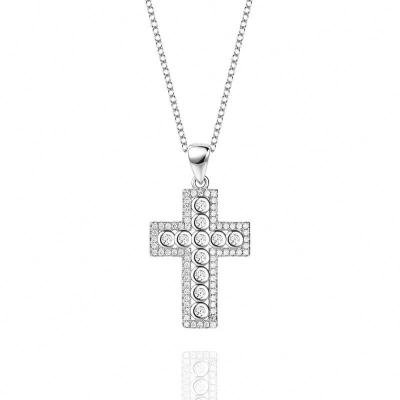 China Women's new European cross hop sterling silver pendant simple fashion S925 and American hip factory border direct supply for sale