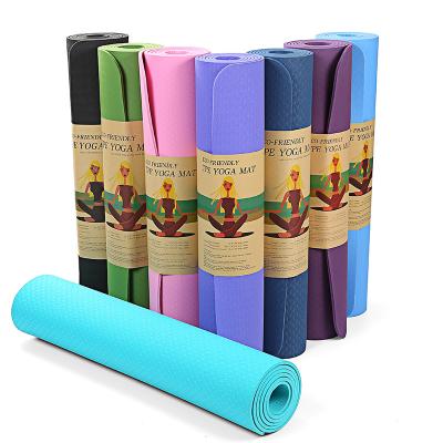 China Shock Absorption Non-slip Wholesale Pilates Tape Eco-Friendly Rubber Yoga Mat for sale