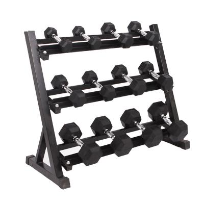 China High Quality Small Footprint Dumbbell Rack Commercial Home Fitness Equipment Dumbbell Rack for sale