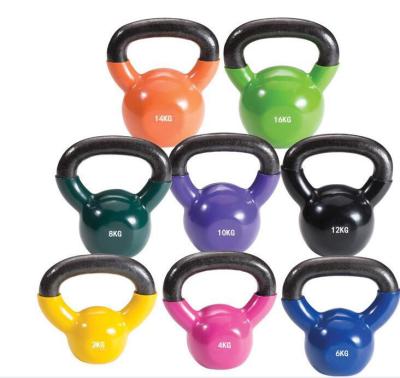 China Durable Custom Cast Logo Cross Fit Kettlebell Adjustable Kettlebell 12 Kg E-Coated Adjustable Kettlebell for sale