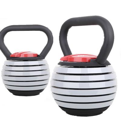 China Home Use 10kg Adjustable Cast Iron Kettlebell Set Coated Kettlebell for sale