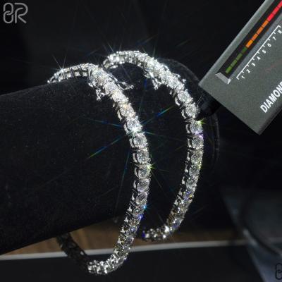 China CLASSIC 3MM VVS Moissanite Diamond Tennis Bracelet Women Men Fine Jewelry Wholesale 925 Sterling Silver Iced for sale