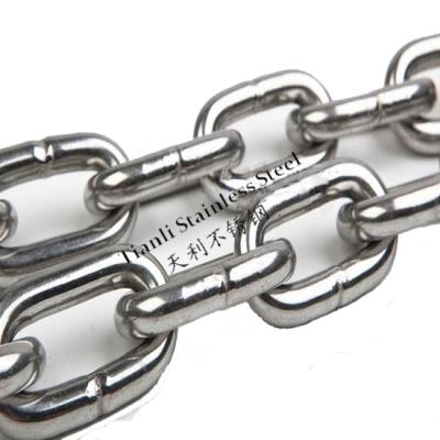 China Marine Industry Stainless Steel Link Chain 316 Grade Corrosion Resistance for sale