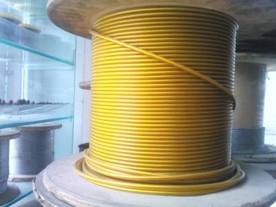 China Galvanised PVC Coated Steel Wire Rope T/S 1770 Mpa Dia 1.5MM 2MM 2.5MM 3MM for sale