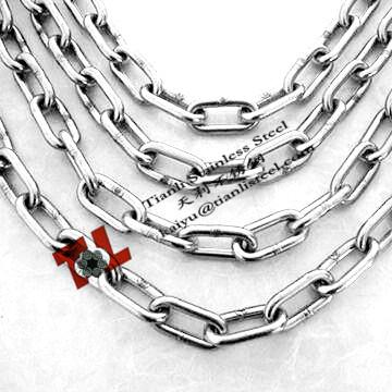 China 4mm DIN763 Weled Round Stainless Steel Link Chain 304 A2 1.4301 316 A4 1.4401 for sale