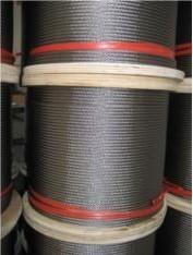 China 304/316 6X7+FC Stainless Steel Wire Rope 1570MPa 1670MPa  for lifting and drawing for sale