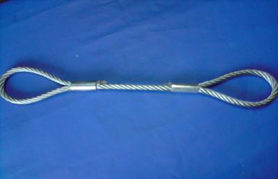 China Stainless Steel Single Leg Wire Rope Sling for sale