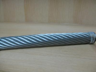 China Galvanized 1x12 Stranded Steel Wire Rope Strength , Dia 1.5mm For Goods Shelf for sale