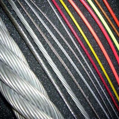 China 7x7 304 PVC Coated Stainless steel cable Electric Fence for sale