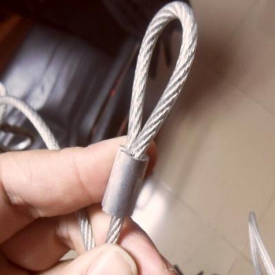 China Soft Galvanized Steel Wire Rope Sling Thimble 6x7FC With Both End / Single Leg for sale