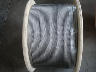 China AISI 304 7x7 Stainless Steel Wire Rope With 1.5mm Cable EN12385-4 for sale