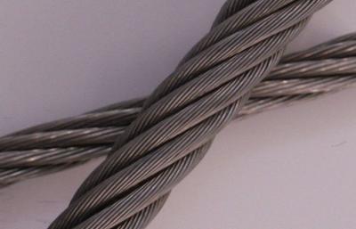 China Galvanized 304 7x19 Stainless Steel ASTM Wire Rope Diameter 22mm For Construction for sale