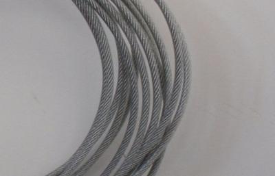 China Transparent PVC Coated Steel Wire Rope 6x19 , Galvanized Steel Wire Rope 12mm for sale