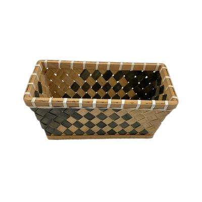 China Viable natural and decorative storage basket hot sale decor rectangular storage basket, arts and crafts. for sale