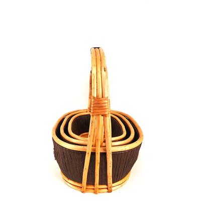 China Uni sate cheap and high quality wicker fruit baskets for gift for sale