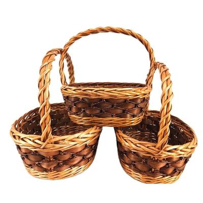 China Uni Satisfies New Design Best Price Rattan Wicker Basket For Gift for sale