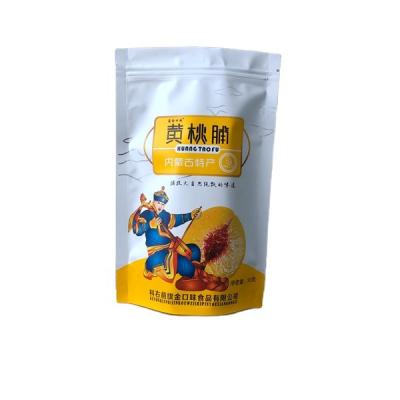 China Recyclable Plastic Food Bag Laminated Biodegradable Holder Up Ziplock Bag With Teardrop for sale