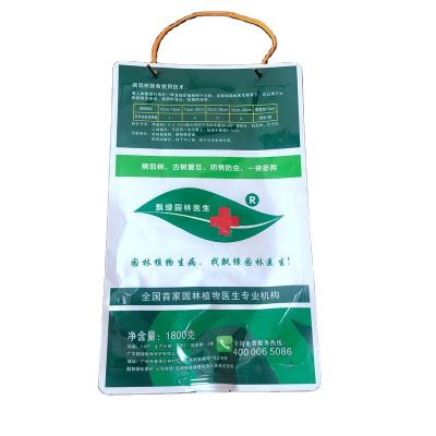 China Tree Nutrient Solution Recyclable Customized Packaging Three Sides Sealing Pouch 1800g Spout Pouch for sale