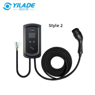 China TPU OEM Electric KW 7 To 11KW EV Charger Cable Type - 2 Ocpp AC Wall Box ev Charging Station for sale