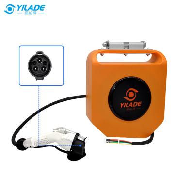 China Electric Vehicle 250V EV Cable FAST Charging 16A Type 1 to 32A Wallbox Car Charging Cable Reel for sale